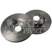 Key Parts 2 x Vented Front Brake Discs KBD4509
