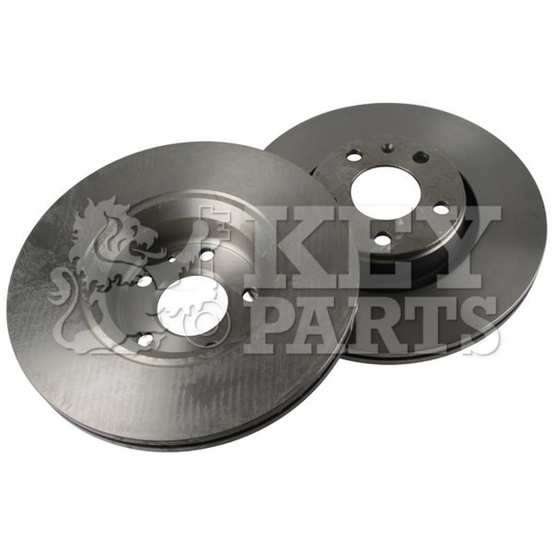 Key Parts 2 x Vented Front Brake Discs KBD4509