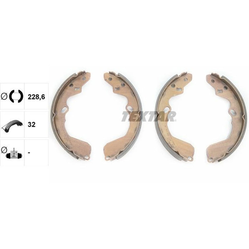 Textar Brake Shoe Set Axle Kit 91067300