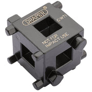 Draper Brake Caliper Tool 3/8" Drive Wind Back Cube