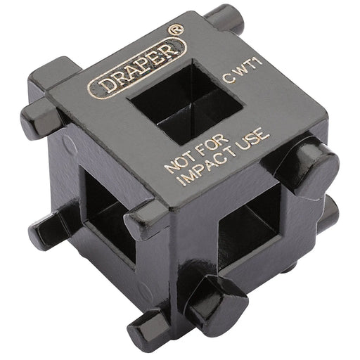 Draper Brake Caliper Tool 3/8" Drive Wind Back Cube