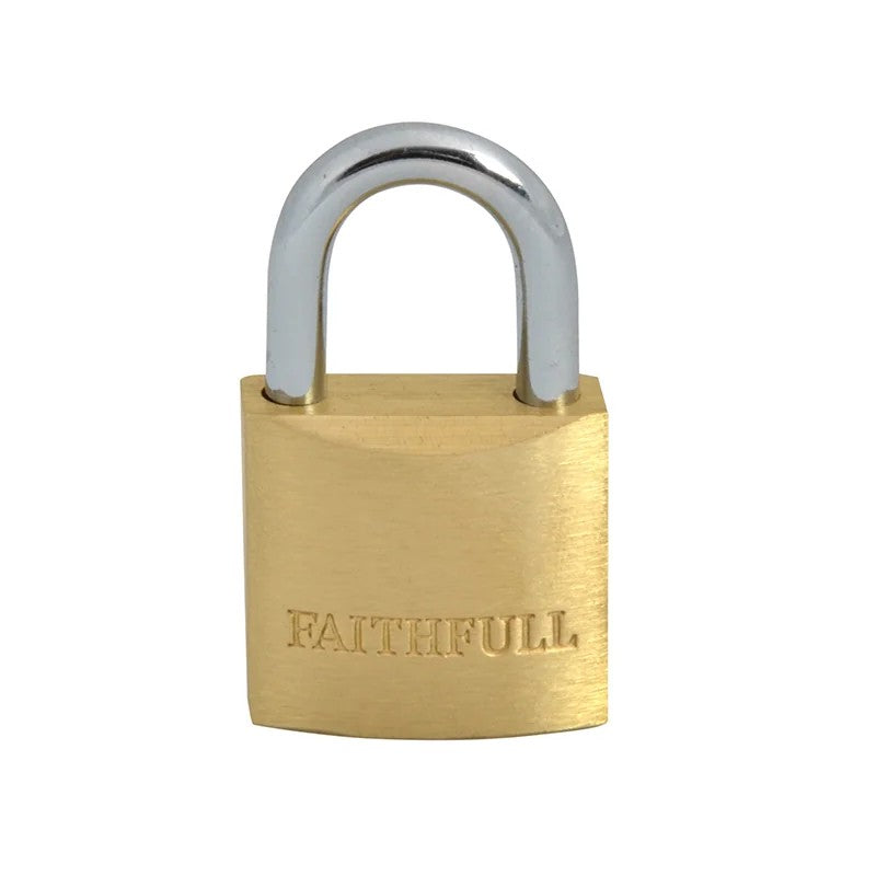 Faithfull Brass Padlock 3 Keys 20-50mm