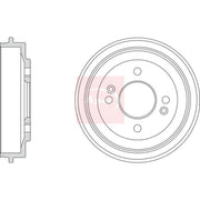 Apec Brake Drum Assembly Rear DRM9223