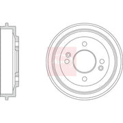 Apec Brake Drum Assembly Rear DRM9530