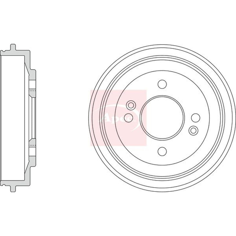 Apec Brake Drum Assembly Rear DRM9530
