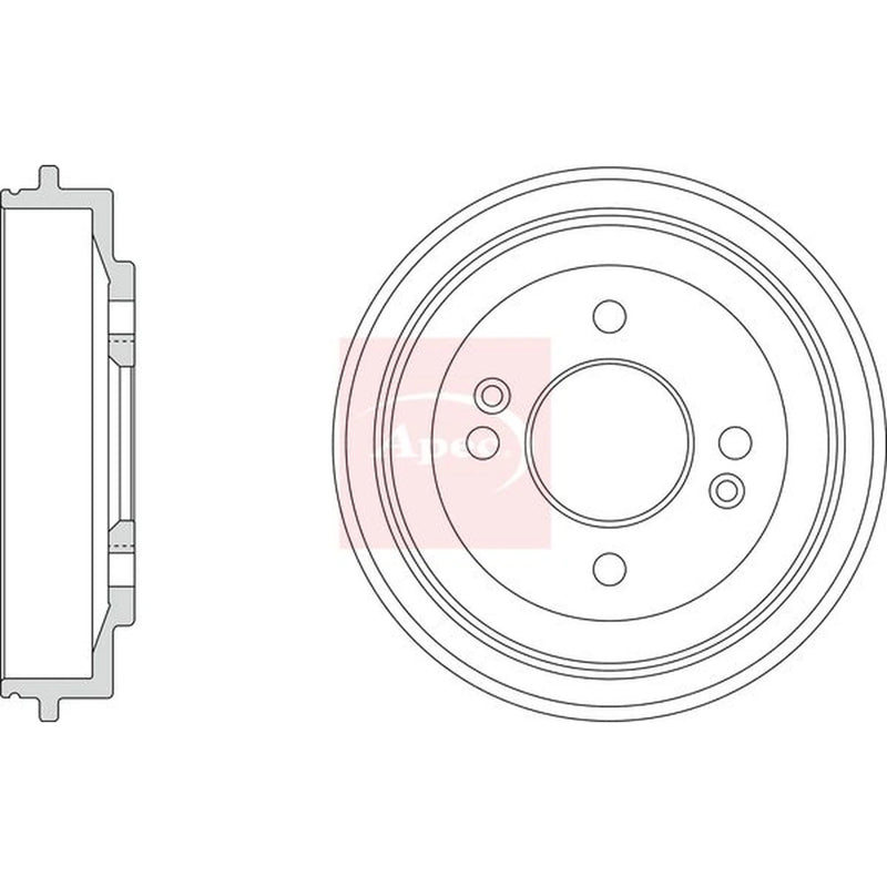 Apec Brake Drum Assembly Rear DRM9223