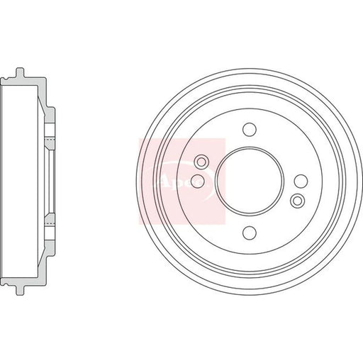 Apec Brake Drum Assembly Rear DRM9223