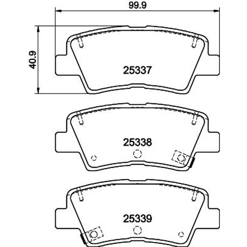 DON Rear Brake Pad Set PCP1053