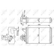 NRF Heater Matrix Core Heat Exchanger 54281