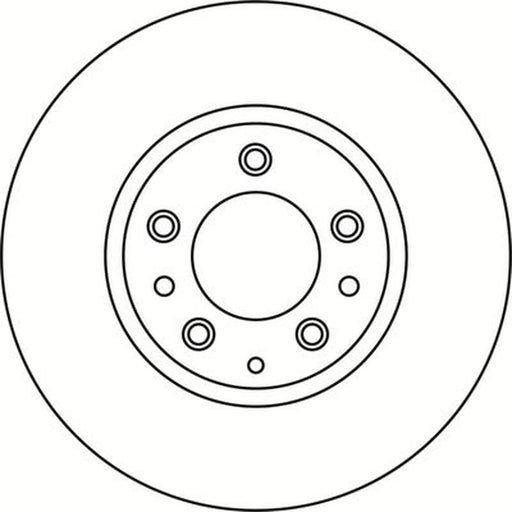 Abtex 2 x Vented Front Brake Discs BD1584V