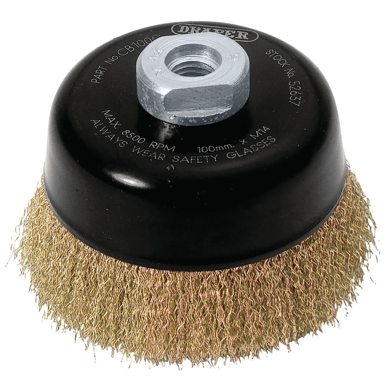 Draper Expert Wire Cup Brush, M14, Industrial Quality