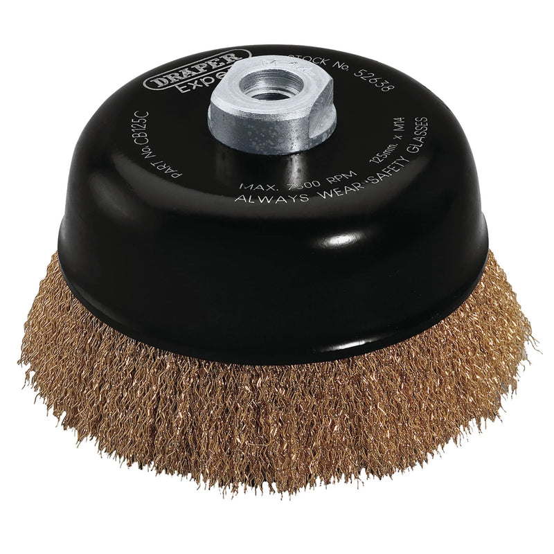 Draper Expert Wire Cup Brush, M14, Industrial Quality
