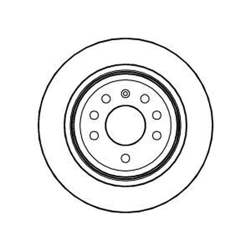 Abtex 2 x Vented Rear Brake Discs BD1055V
