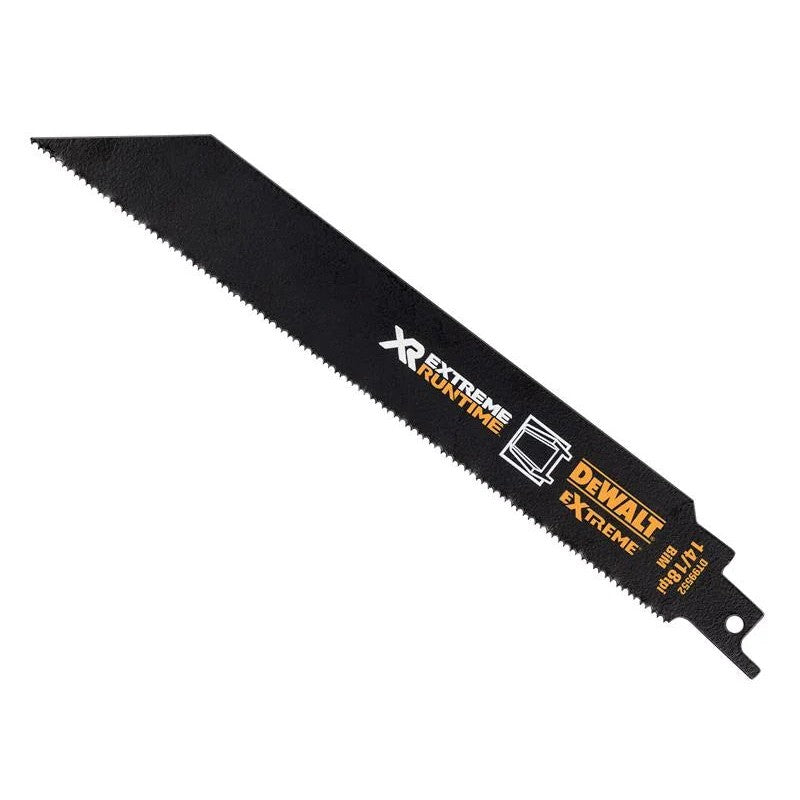 DEWALT Power Tools XR Metal Reciprocating Blade 203mm 14/18 TPI (Pack 5)