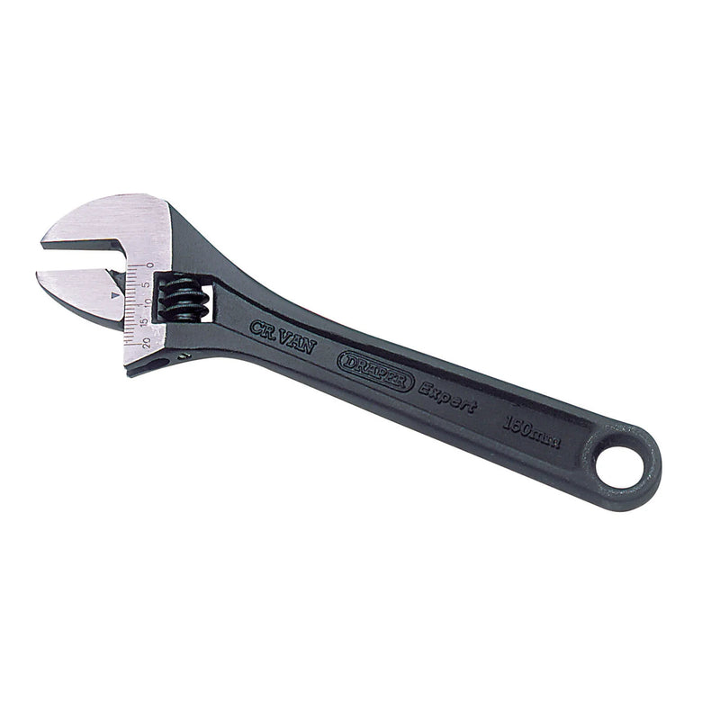 Draper Expert Adjustable Wrench 150mm with Phosphate Finish