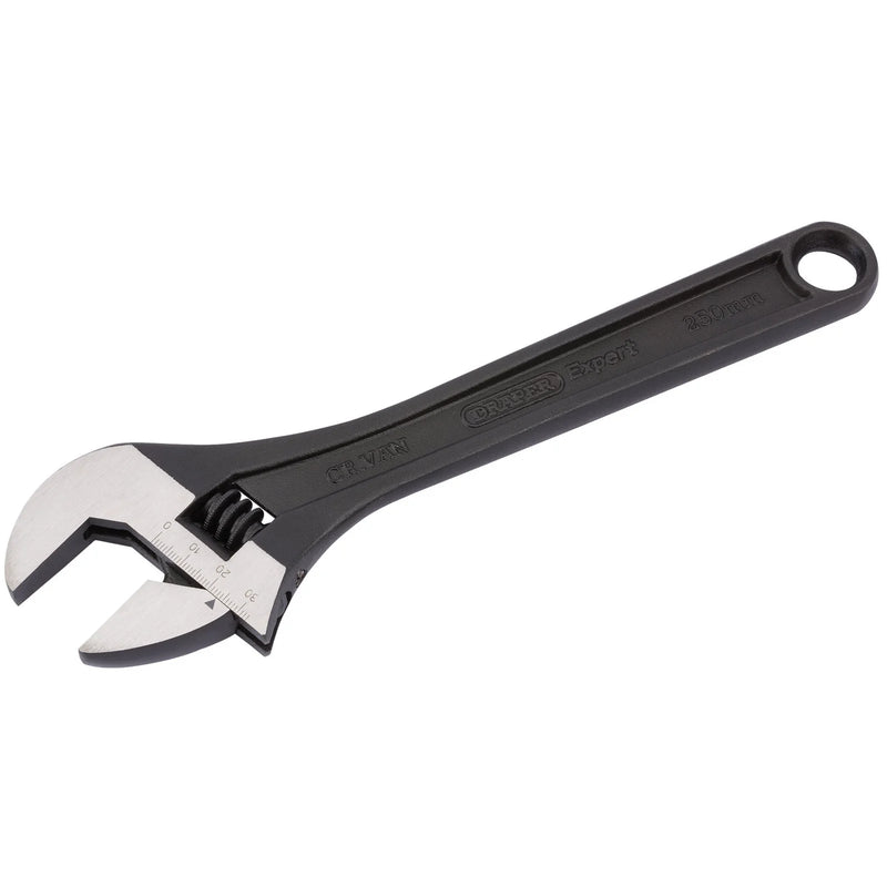Draper Expert Adjustable Wrench 250mm with Phosphate Finish