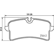 Mintex Rear Brake Pad Set MDB3702
