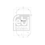 Febi Air Suspension Bellow 130mm non-steered trailing axle 20782