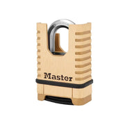 Master Lock Excell™ Closed Shackle Brass Combination 58mm Padlock - M1177EURDCC