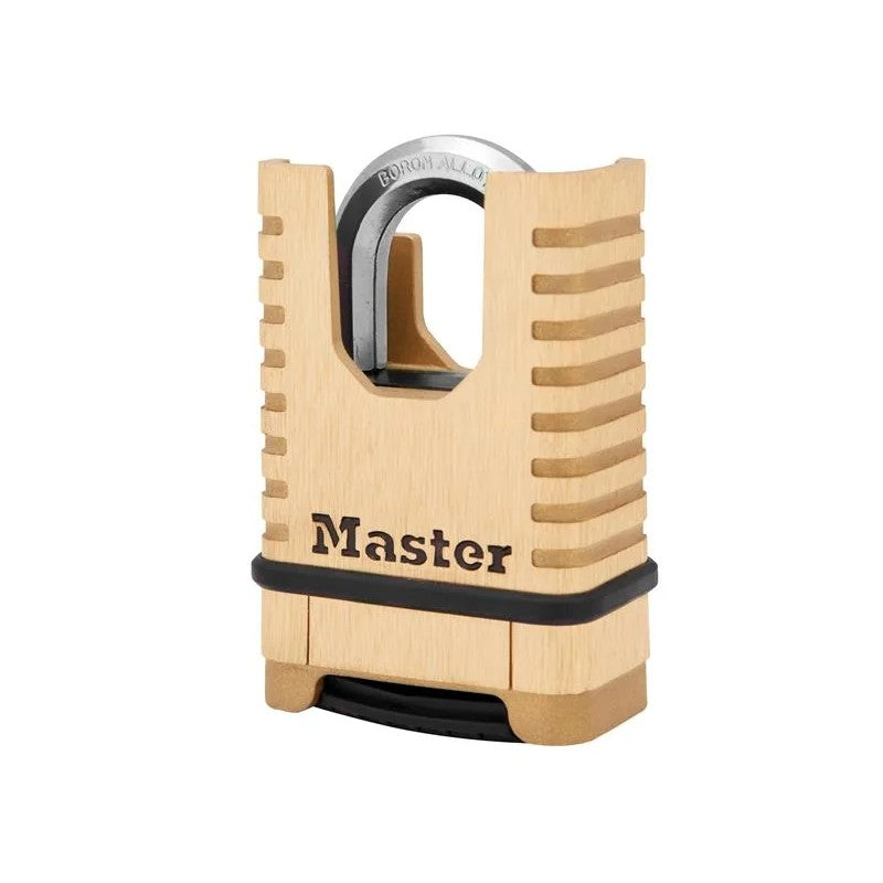 Master Lock Excell™ Closed Shackle Brass Combination 58mm Padlock - M1177EURDCC