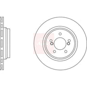 Apec 2 x Vented Rear Brake Discs DSK2739