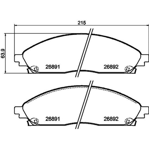 Mintex Front Brake Pad Set MDB4365