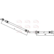 Apec Brake Hydraulic Hose Line Front Left HOS4088
