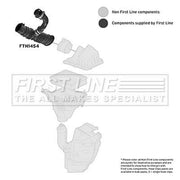 First Line Air Filter Intake Hose NBR (nitrile butadiene r FTH1454