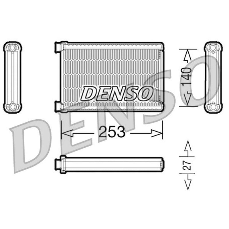 Denso Heater Matrix Core Heat Exchanger DRR05005