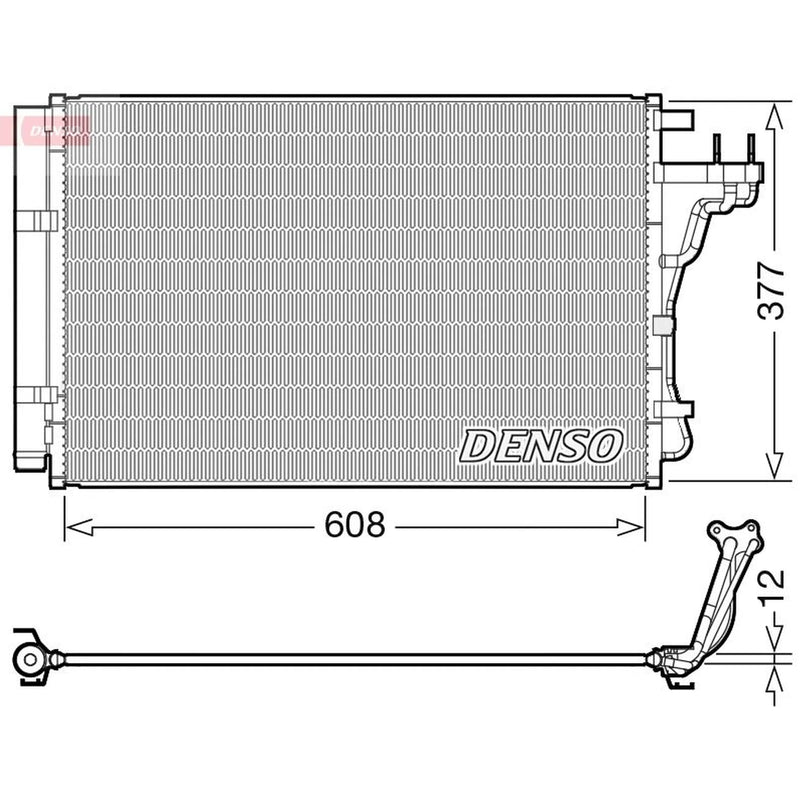 Denso Air Conditioning Condenser DCN43004