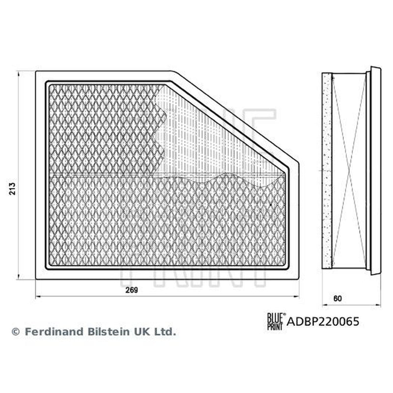 Blue Print Engine Air Filter ADBP220065