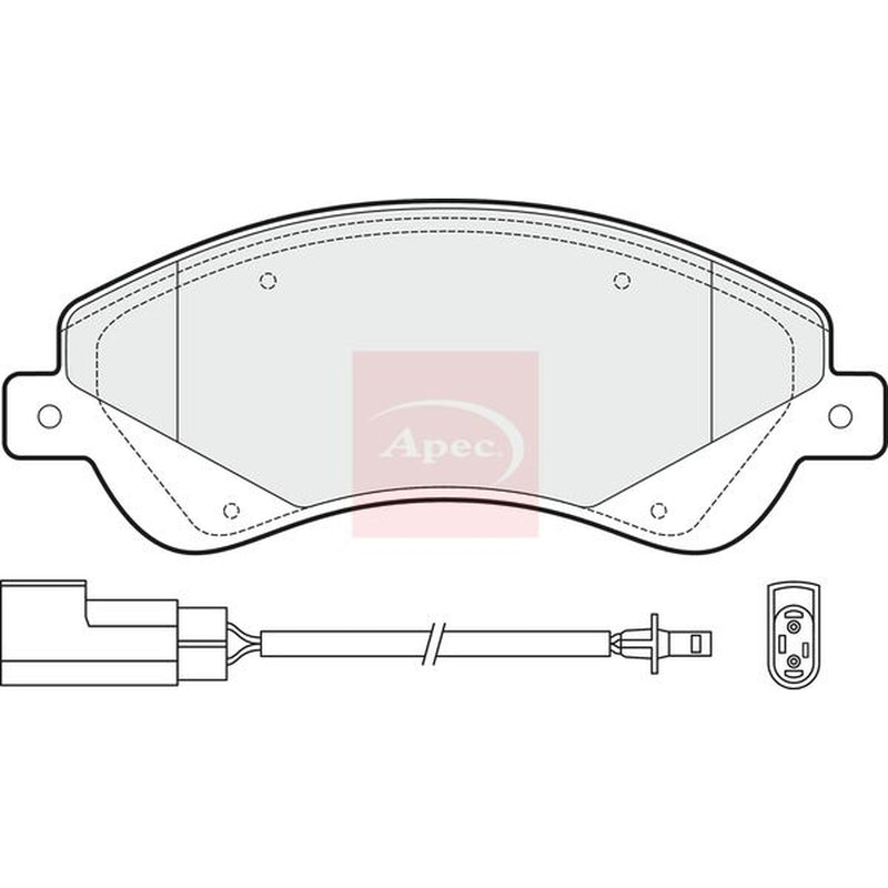 Apec Front Brake Pad Set PAD1476