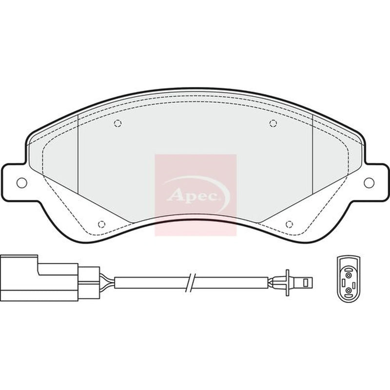 Apec Front Brake Pad Set PAD1476