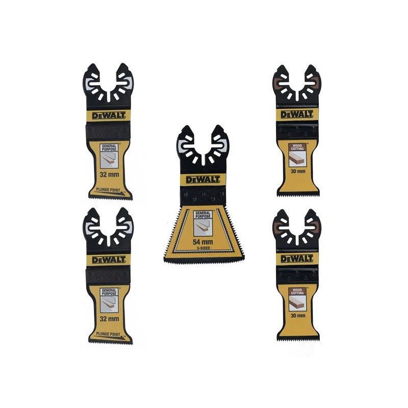 DEWALT Power Tools DT20777 Mixed Multitool Blade Set, 5 Piece - DT20777-QZ