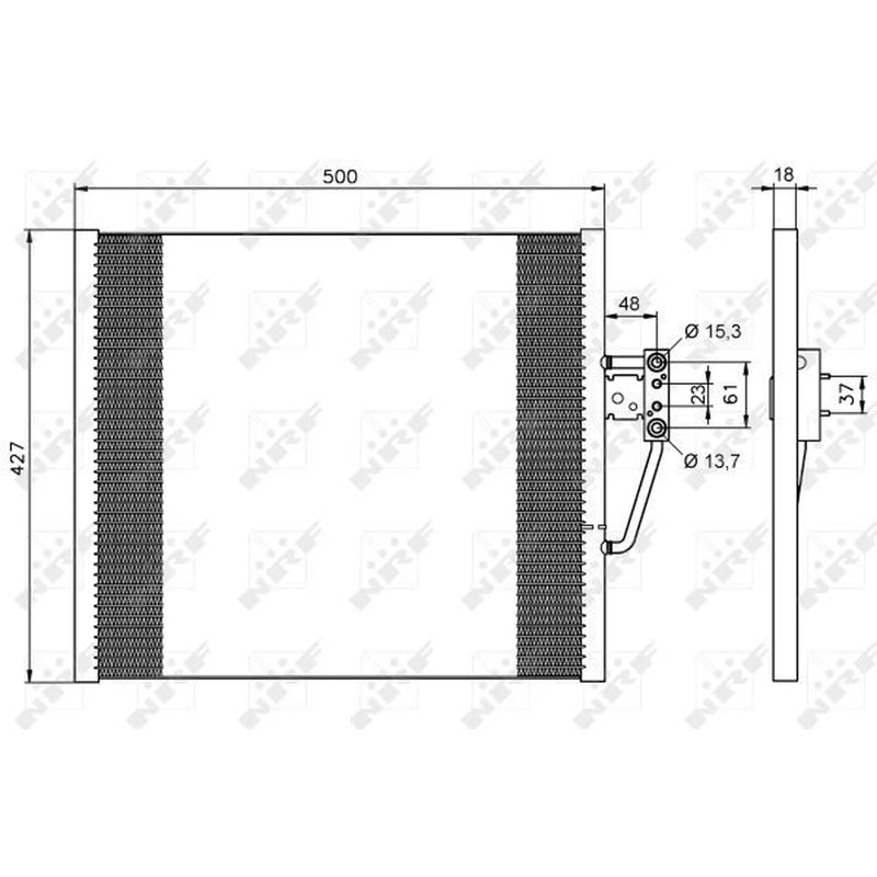 NRF Air Conditioning Condenser 35587