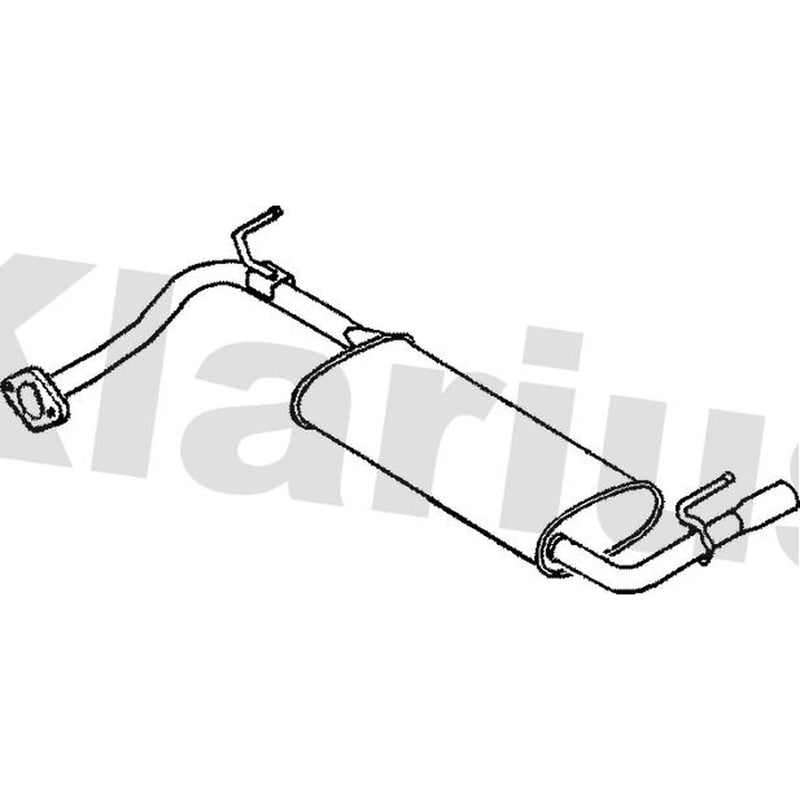 Klarius Box With Tail Pipe Rear MA238X