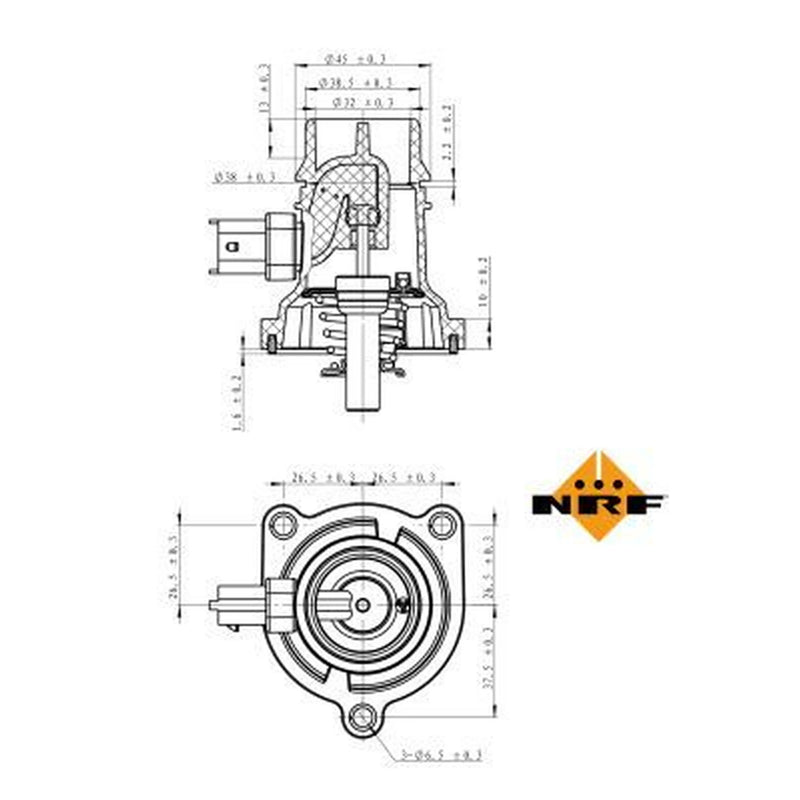 NRF Thermostat,Coolant 725024