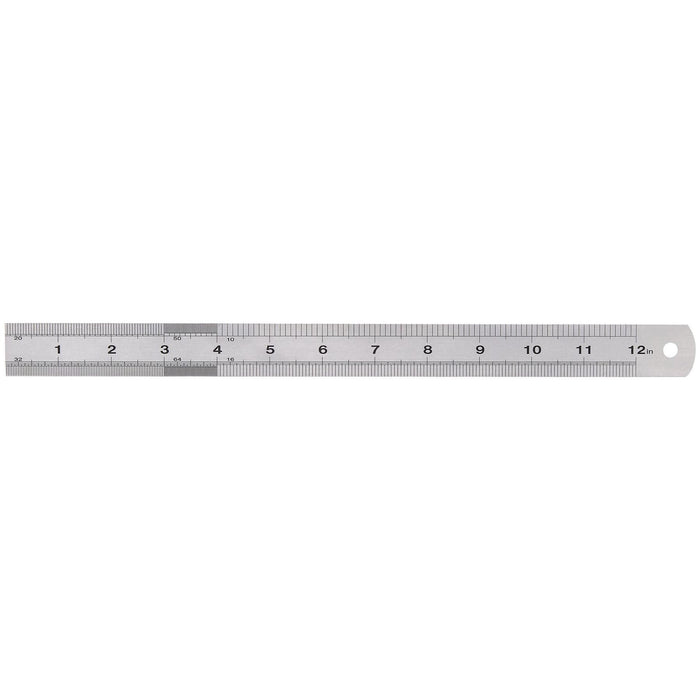 Draper Stainless Steel Rule, 300mm, 12" 22671 Draper  - Town Parts