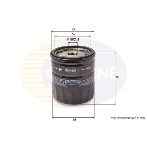 Comline Engine Oil Filter EOF002