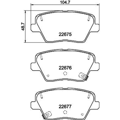 DON Rear Brake Pad Set PCP1772