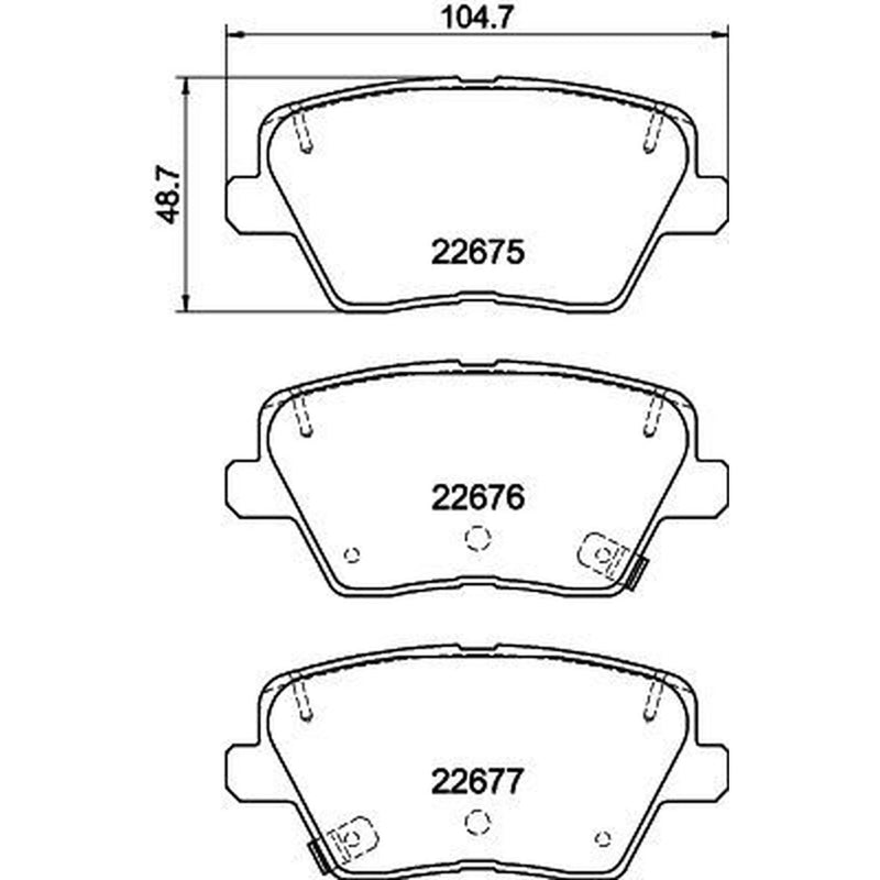 DON Rear Brake Pad Set PCP1772