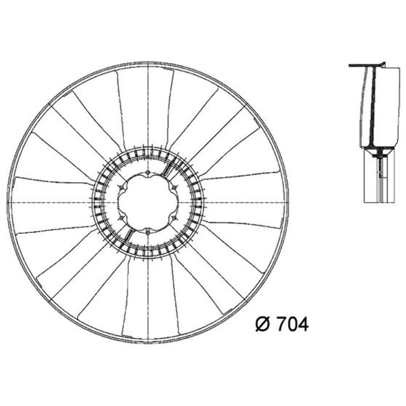 Mahle Radiator Cooling Fan Blade CFW 15 000P