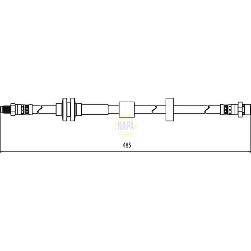 NAPA Brake Hydraulic Hose Line Front NBH1058