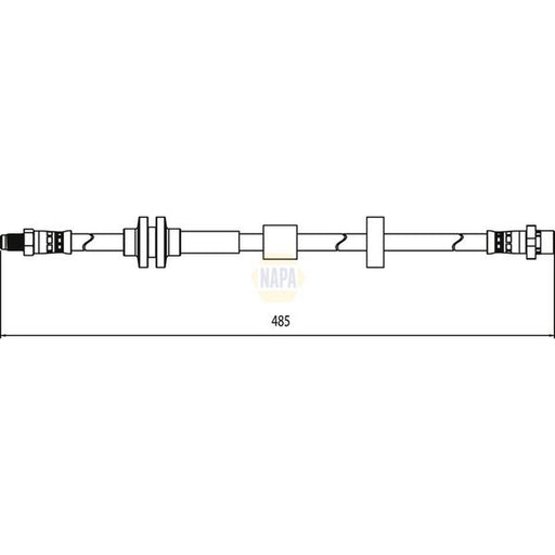 NAPA Brake Hydraulic Hose Line Front NBH1058