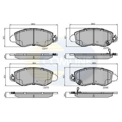 Comline 4 x Front Brake Pad Set CBP31108