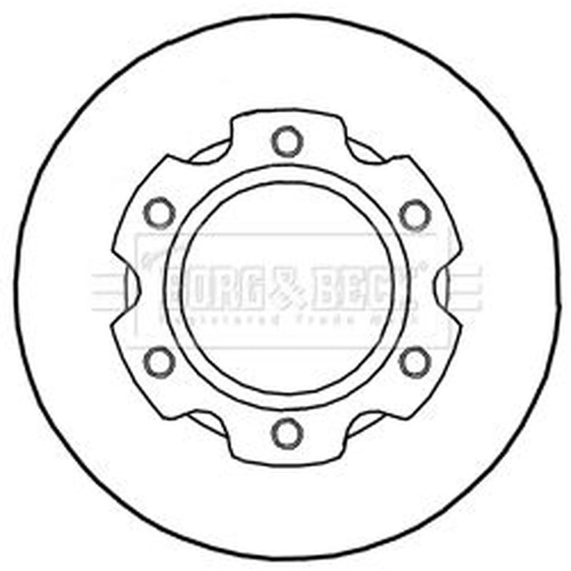 Borg & Beck 2 x Vented Brake Discs BBD5988S