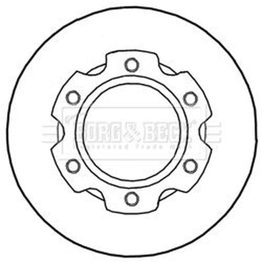 Borg & Beck 2 x Vented Brake Discs BBD5988S
