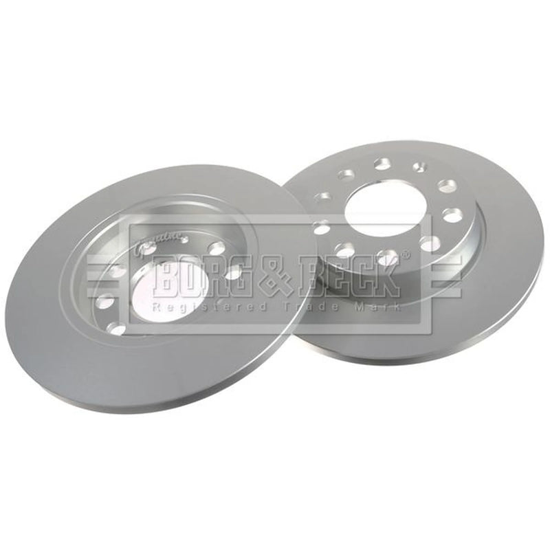 Borg & Beck 2 x Solid Rear Brake Discs BBD4284