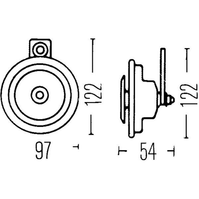 Hella Car Horn Signal Unit 3AL 002 952-871