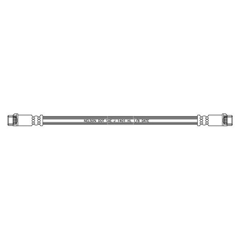 Borg & Beck Brake Hydraulic Hose Line Rear Left BBH7837